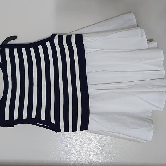 English Factory Anchor Top/Sz S/NWOT/Designer/Navy/White/Ruffles/Cotton/Unique - Picture 7 of 7